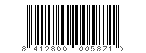 EAN code 8412800005871, code barre Postre cremoso de coco Dhul 400 g (4 x 100 g)