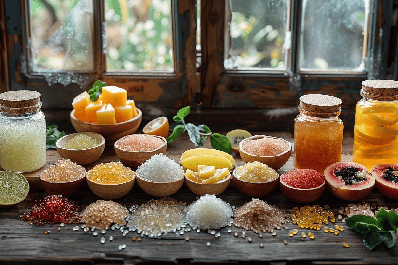 Assortiment de friandises sucrées à base d'ingrédients naturels