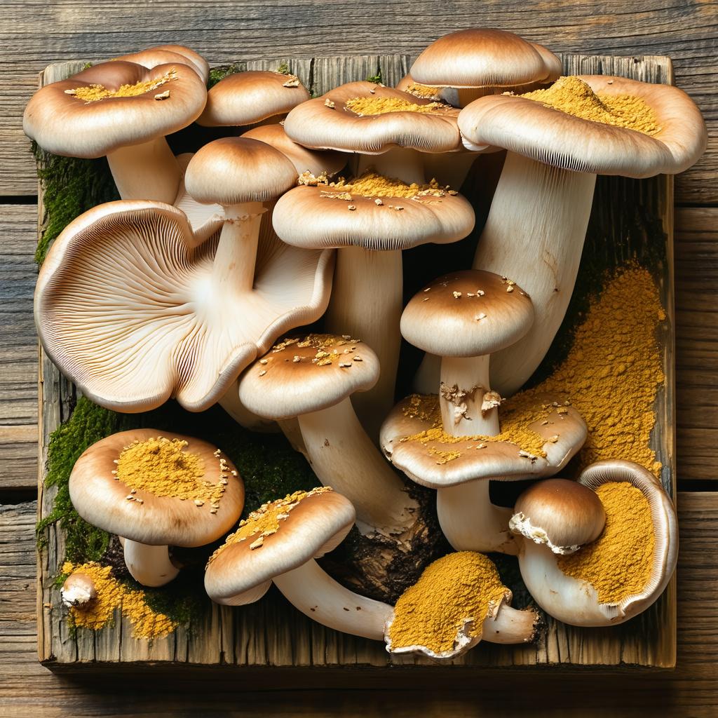 Champignons Reishi séchés et poudre de Reishi