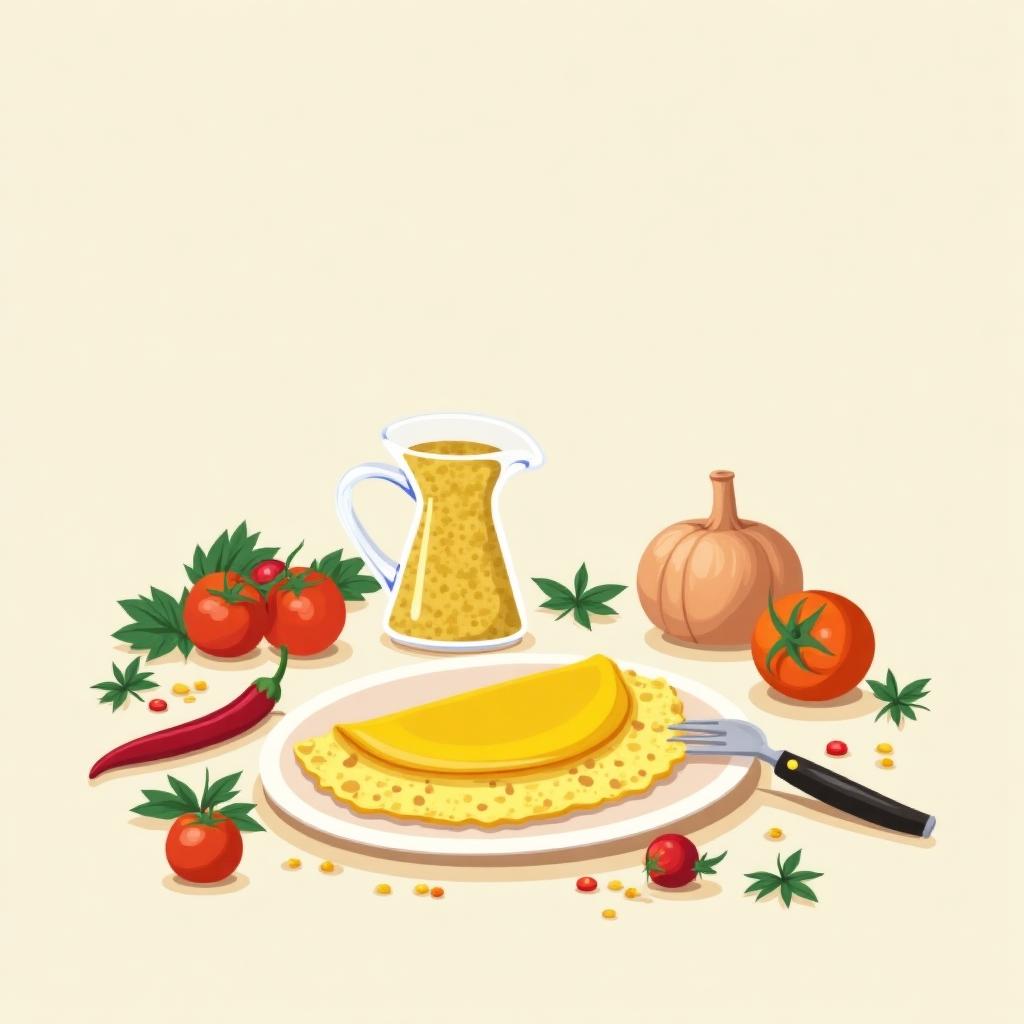 Omelette vegan sans soja : recette à base de farine de lupin